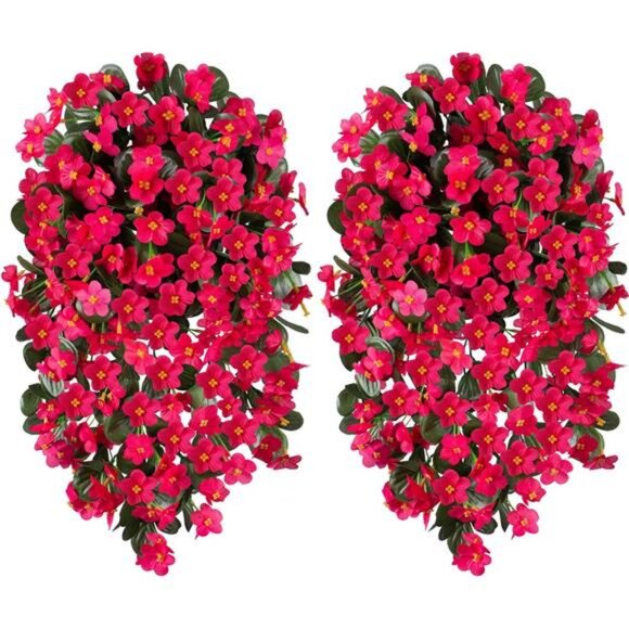 Artificial Fake Outdoor Outside Hanging Plants Flowers Vines for Summer Decor - Picture 4 of 7